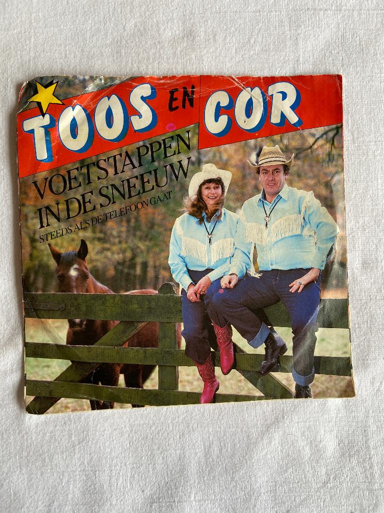 toos en cor - voetstappen in de sneeuw, Cd's en Dvd's, 7 inch, Single, Ophalen of Verzenden, Zo goed als nieuw