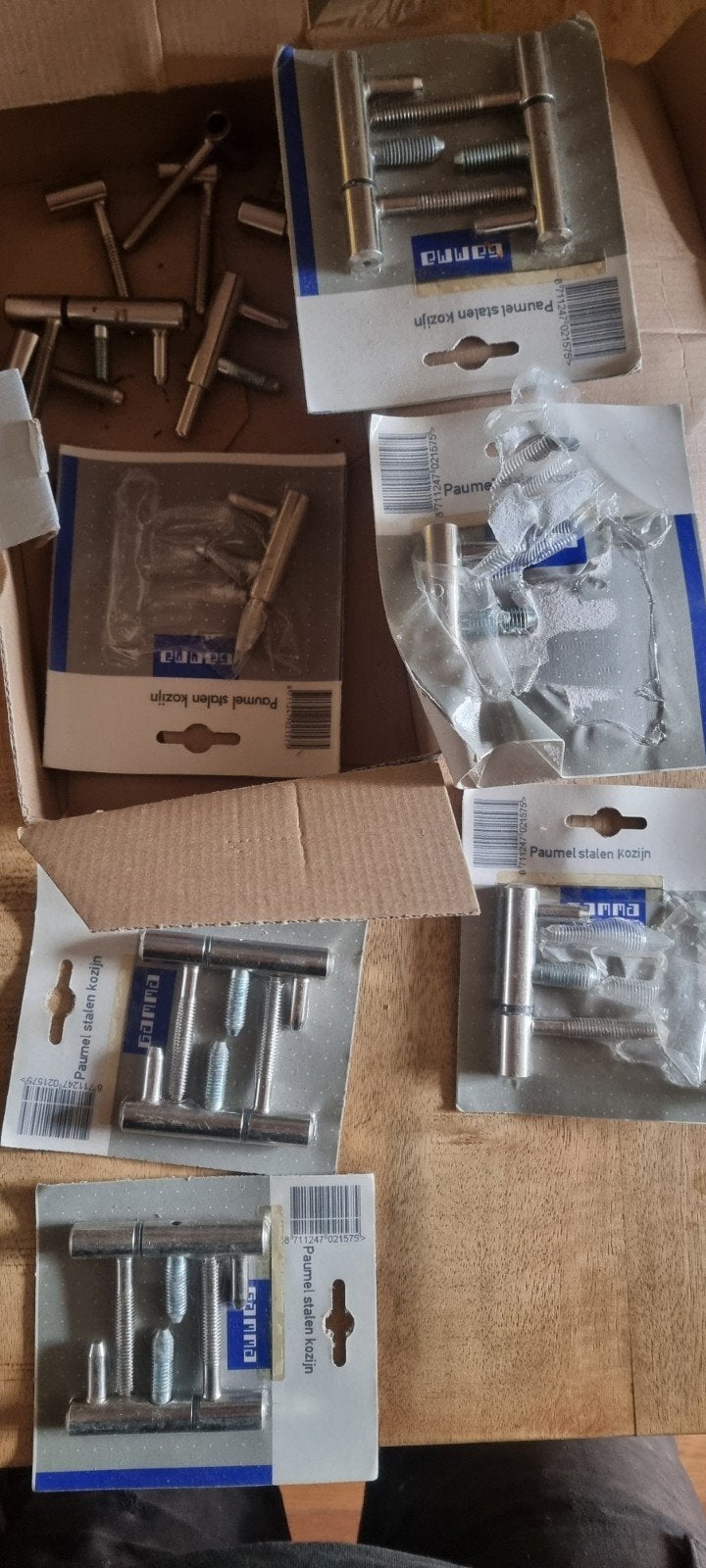 Paumel stalen kozijn scharnieren - Nieuw in verpakking, Ophalen of Verzenden, Nieuw, IJzer, Scharnier