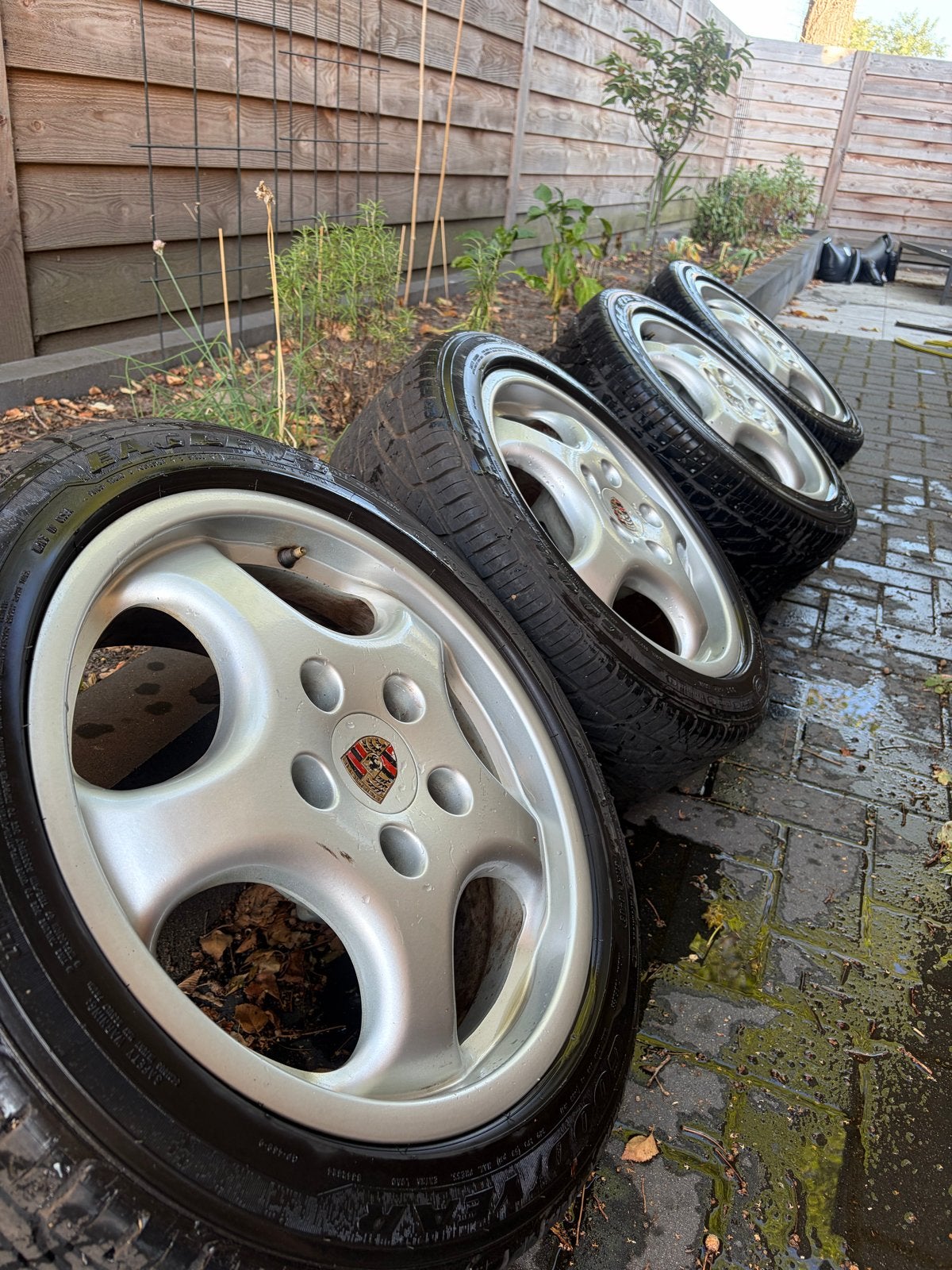 Porsche 911 Cup 1 - 17” - Borbet, Ophalen, Gebruikt, Banden en Velgen, 17 inch