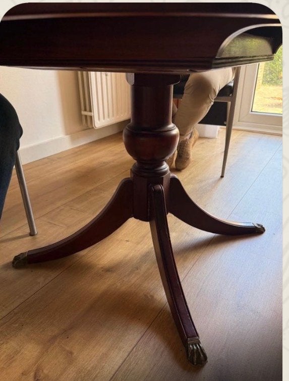 Ronde eettafel 110 cm, Ophalen, Gebruikt, 100 tot 150 cm, Rond