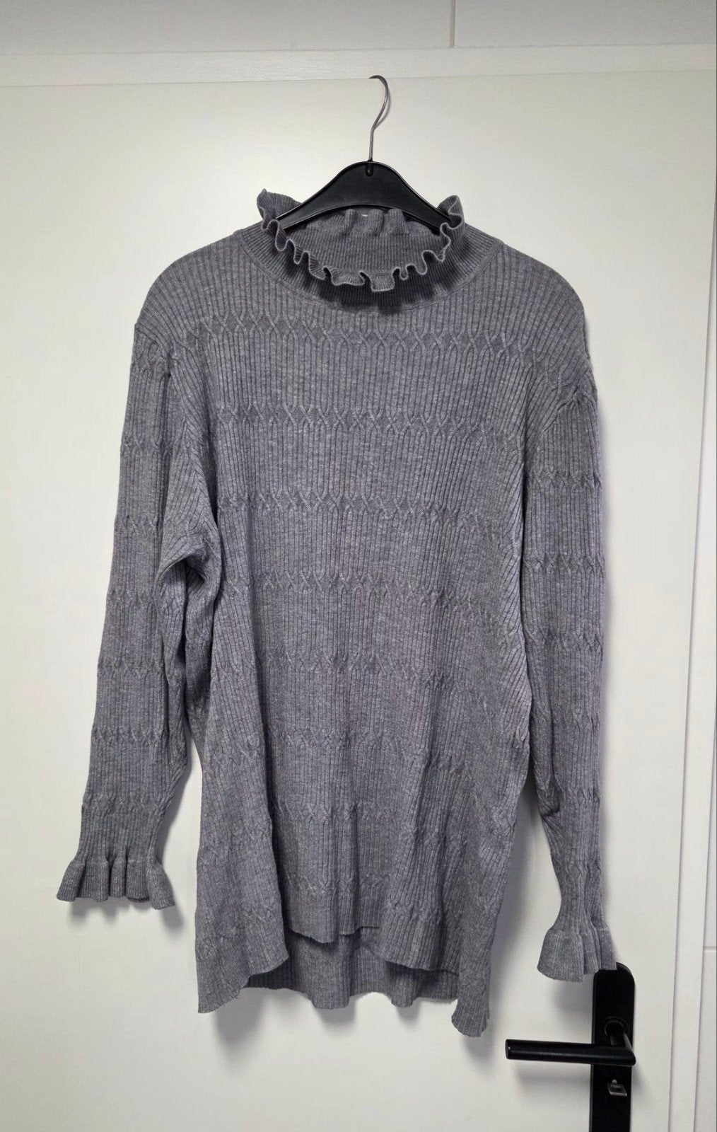 mooie grijze trui turtle nek maat 3XL/46, Maat 46/48 (XL) of groter, Ophalen of Verzenden, Zo goed als nieuw, Grijs