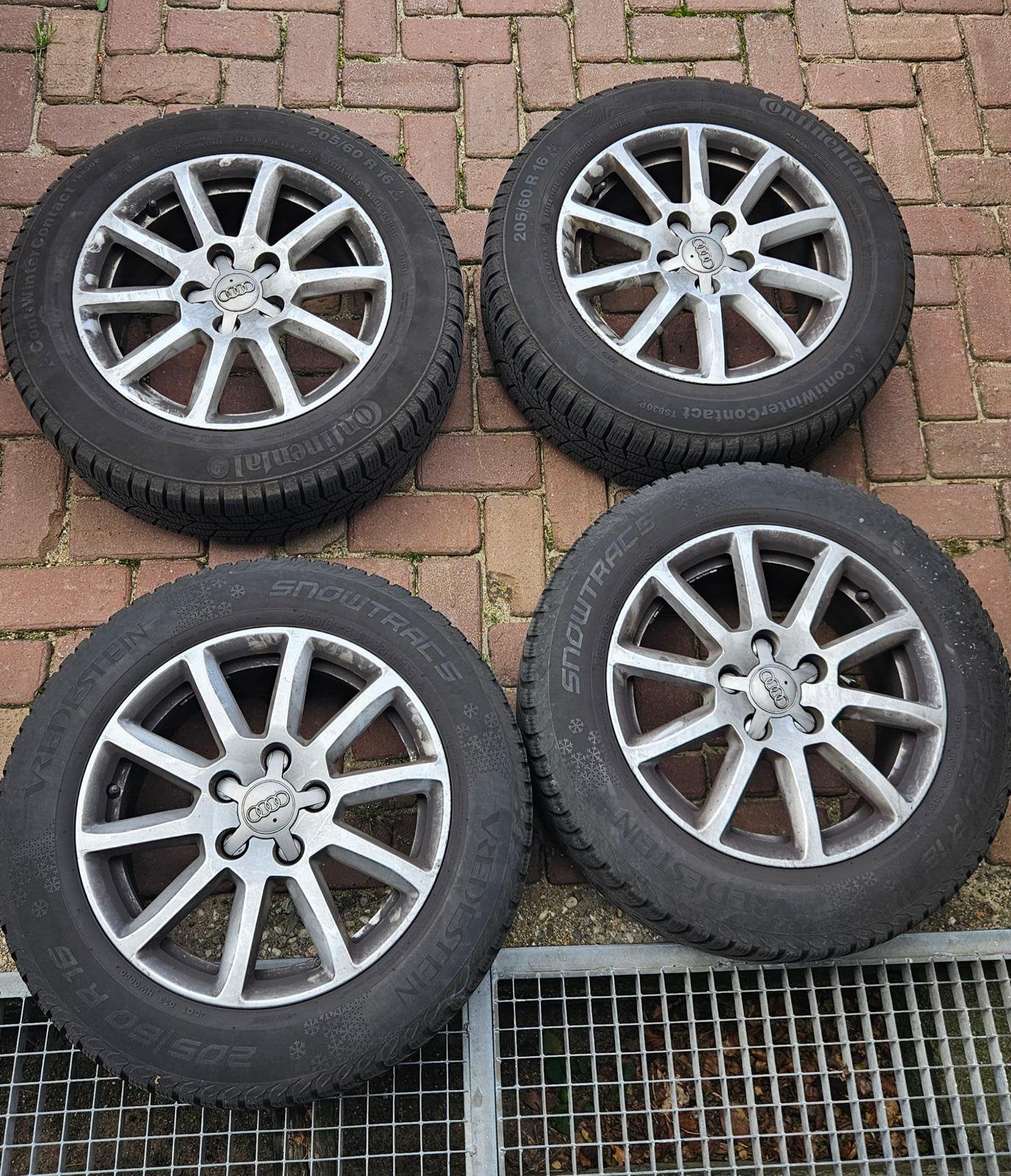 Winterbanden Audi A4 op velg, Auto-onderdelen, Ophalen, Gebruikt, 16 inch, Banden en Velgen