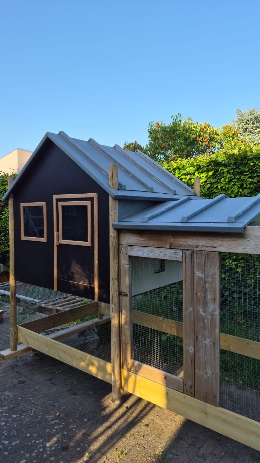 Luxe Kippenvilla Kippenren met zinkendak, Ophalen of Verzenden, Zo goed als nieuw, Kippenhok of Kippenren