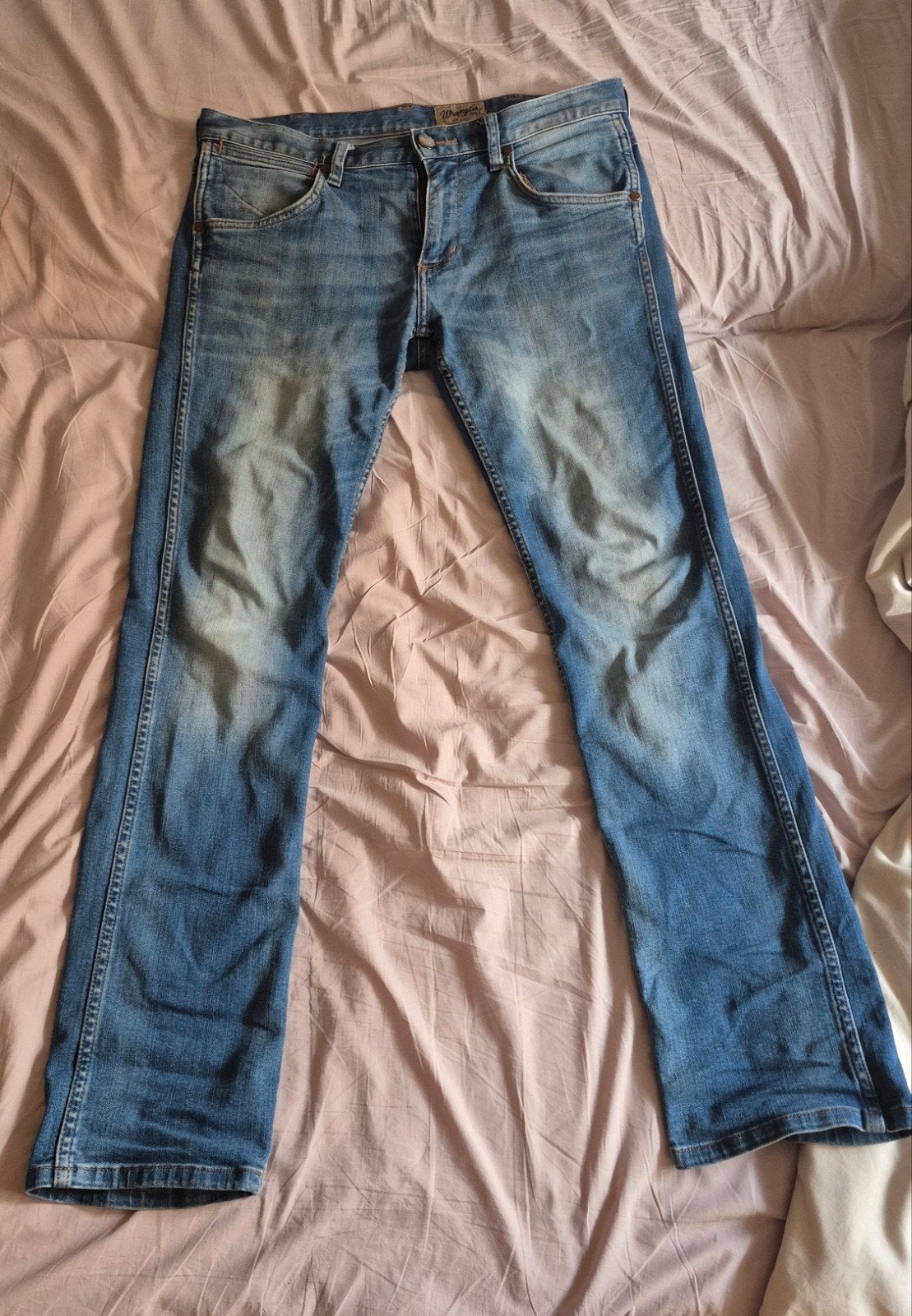 Wrangler Crank Jeans low waist - W31 L34, Blauw, Wrangler, W32 (confectie 46) of kleiner, Ophalen of Verzenden