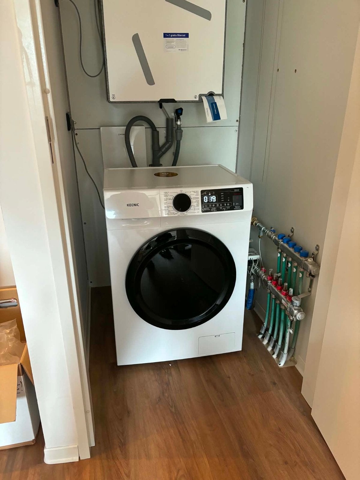 Koenic Voorlader Wasmachine - Zo goed als nieuw, Witgoed en Apparatuur, Wasmachines, Ophalen, Zo goed als nieuw, Voorlader, 85 tot 90 cm