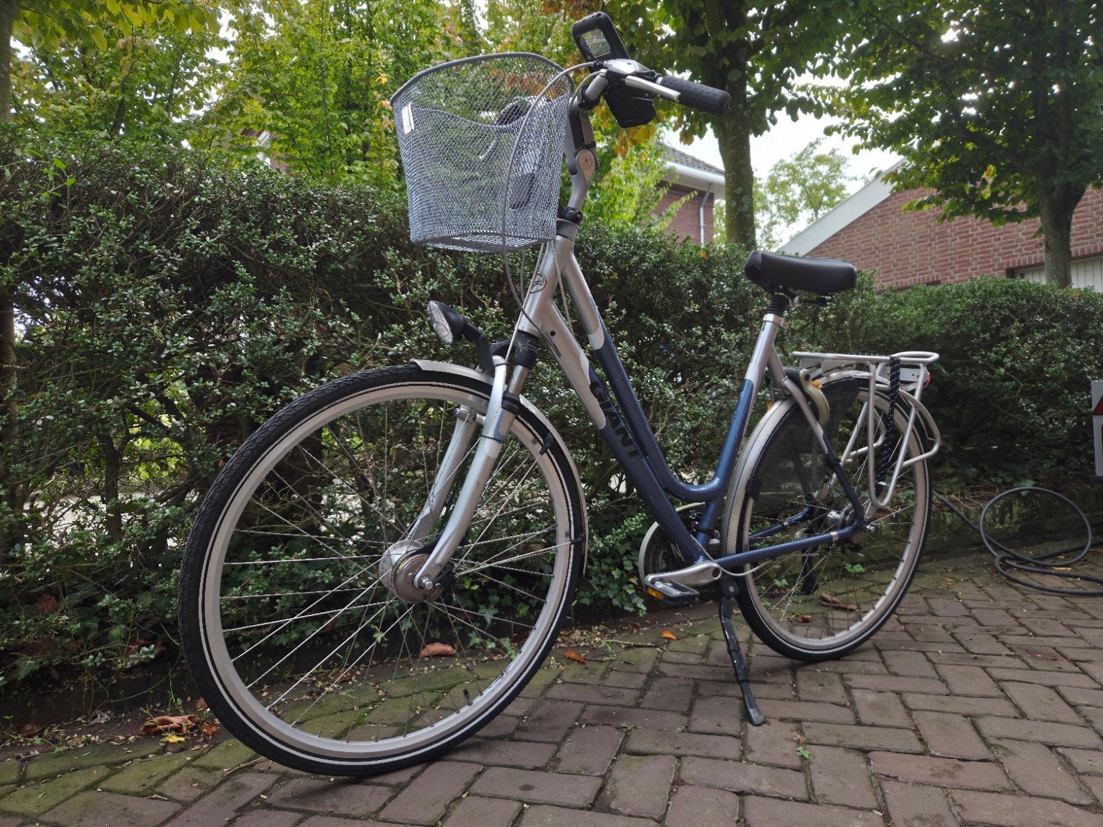 Sportieve Giant damesfiets met mand, Fietsen en Brommers, Ophalen, Velgrem, Versnellingen, Giant