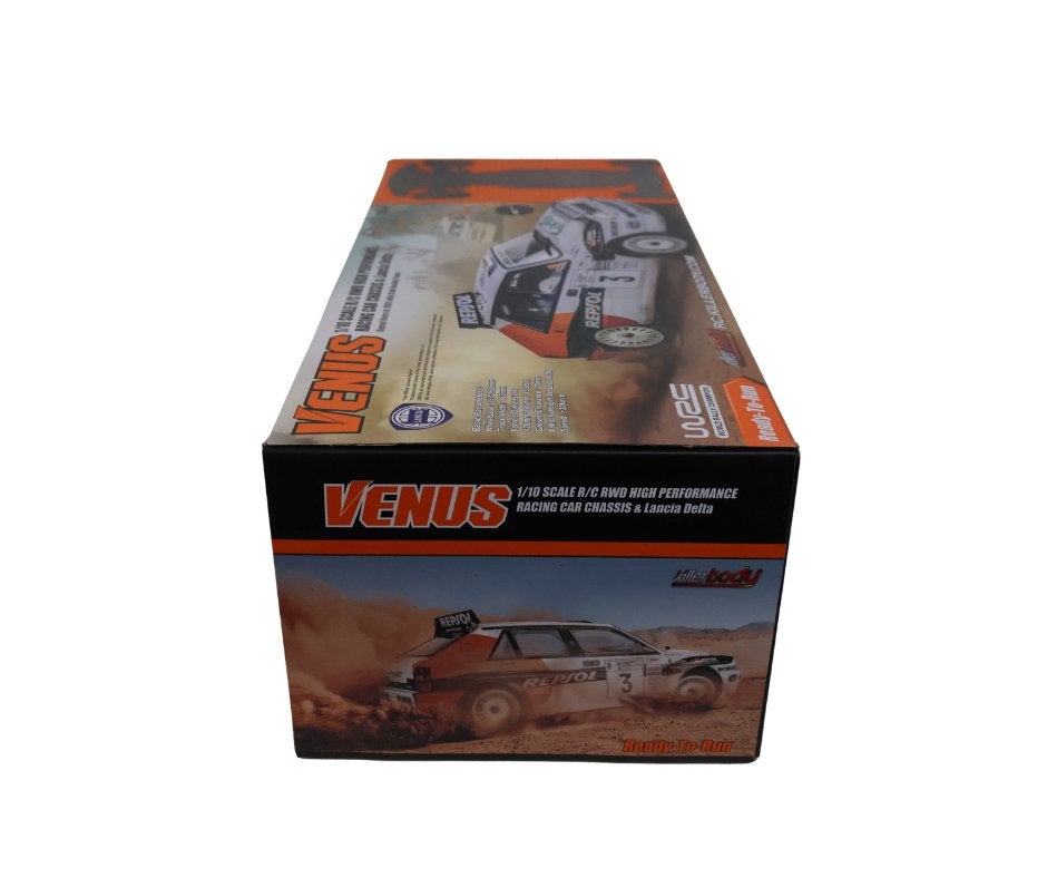 Killerbody VENUS Lancia Delta Rally 2WD KB48837R, Elektro, Verzenden, Nieuw, Schaal 1:10