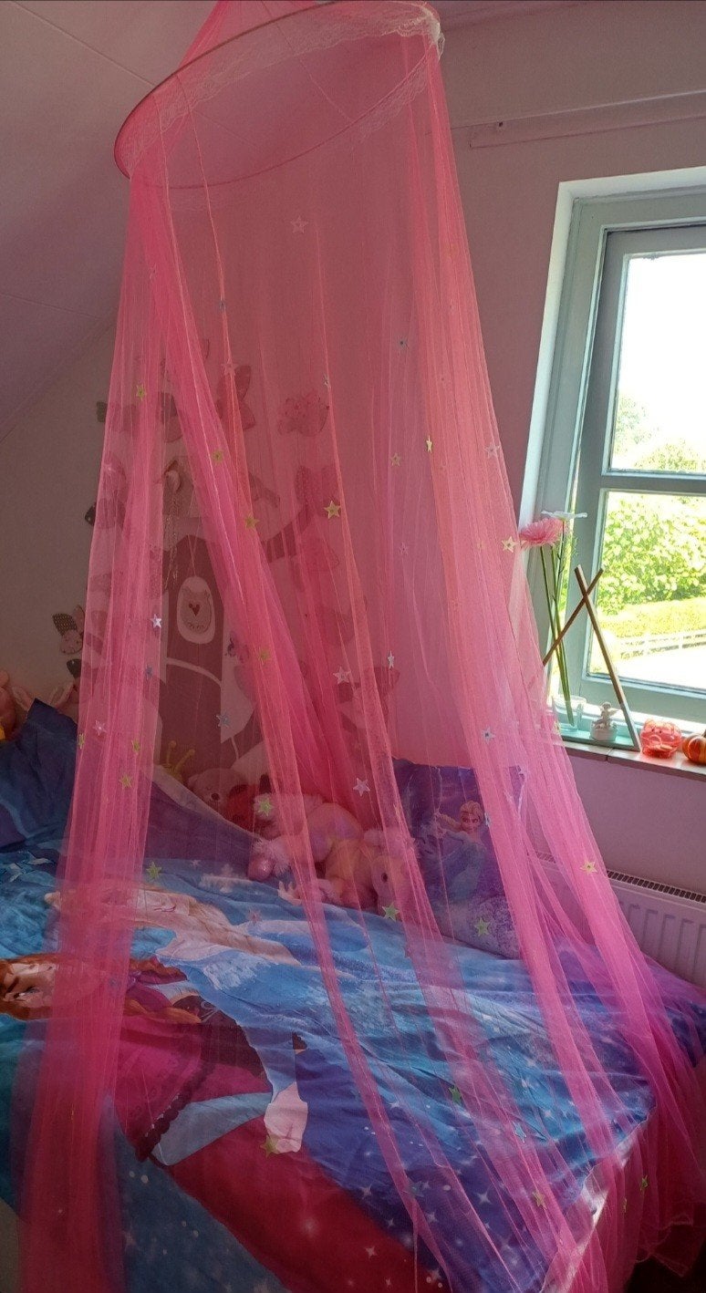 Roze klamboe voor kinderkamer - Sprookjesachtige sfeer, Ophalen of Verzenden