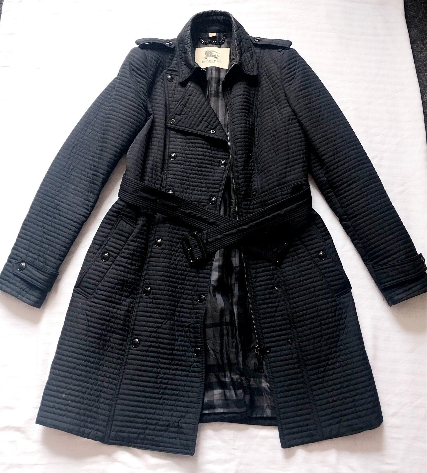 BURBERRY Jas , Maat M, Ophalen of Verzenden, Zo goed als nieuw, Maat 38/40 (M), Zwart