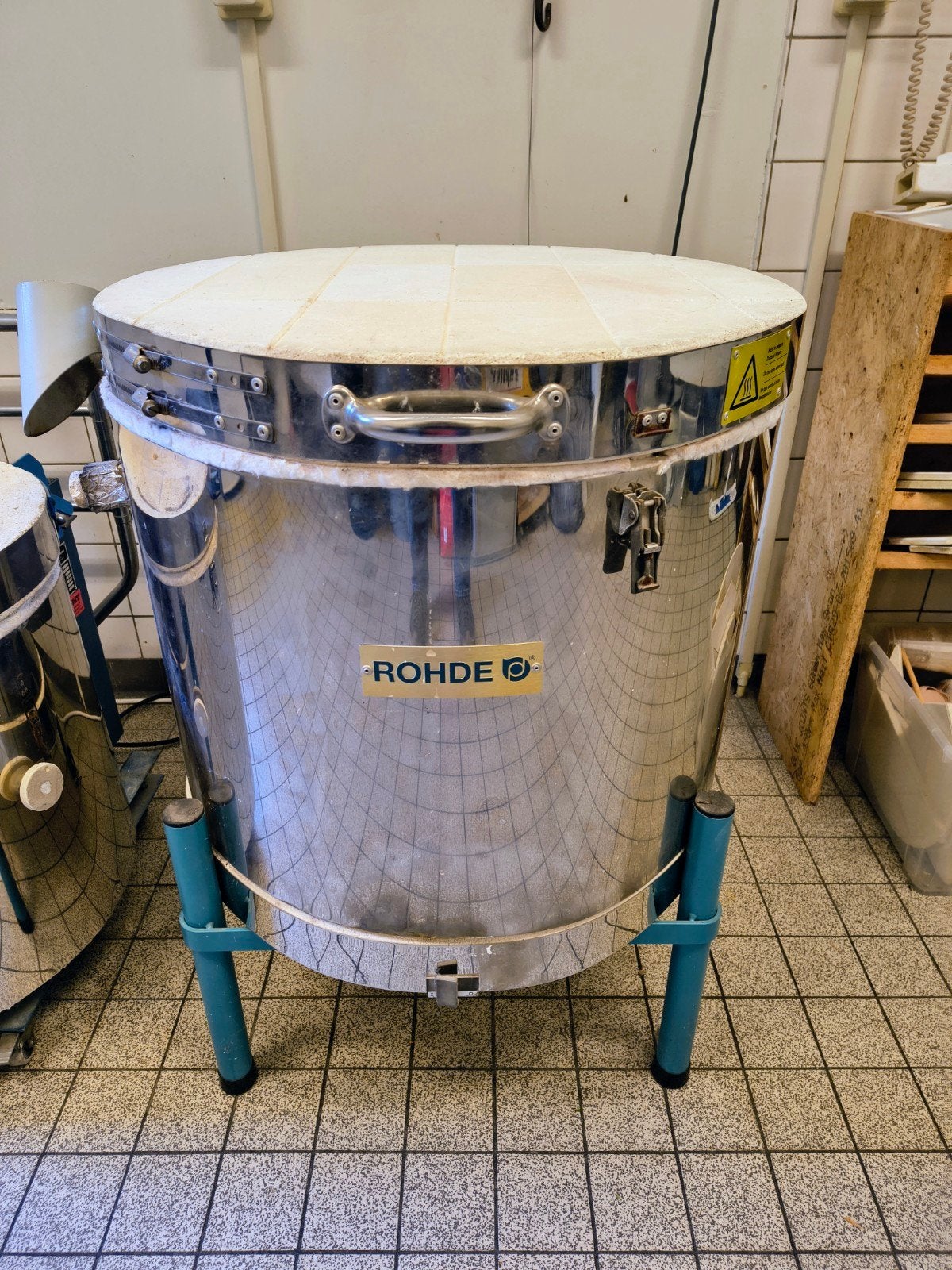 Rohde Ecotop 60 keramiekoven 230V + ovenmateriaal, Ophalen, Gebruikt