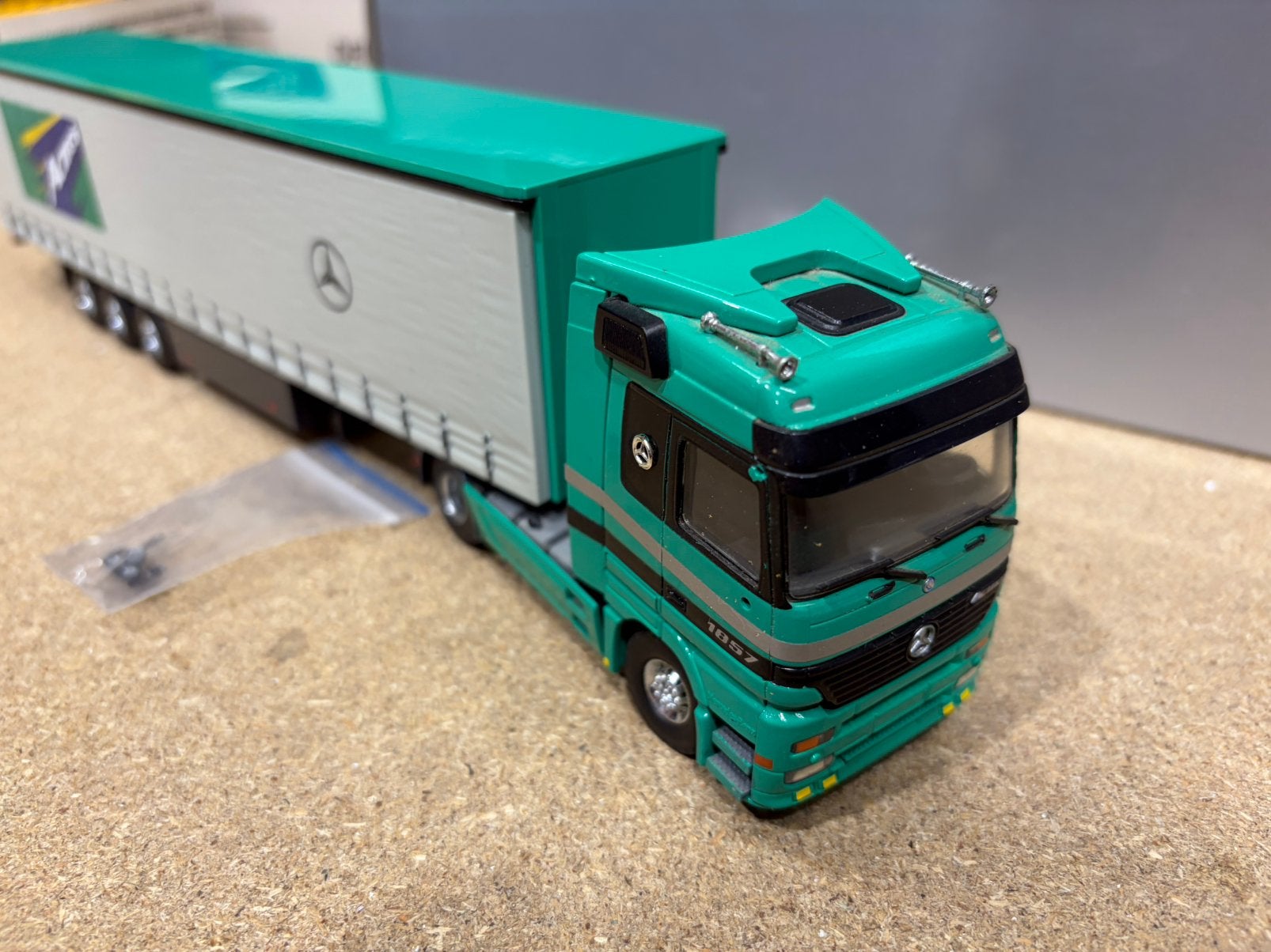 TEKNO MERCEDES ACTROS 4x2, Ophalen of Verzenden, Zo goed als nieuw, Bus of Vrachtwagen, Tekno