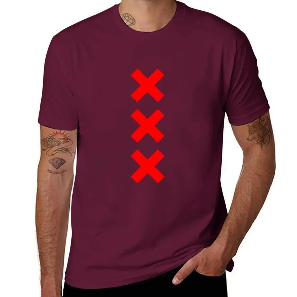 Amsterdam XXX zomers T-Shirt voor heren, Kleding | Heren, T-shirts, Ophalen of Verzenden, Nieuw, Overige maten