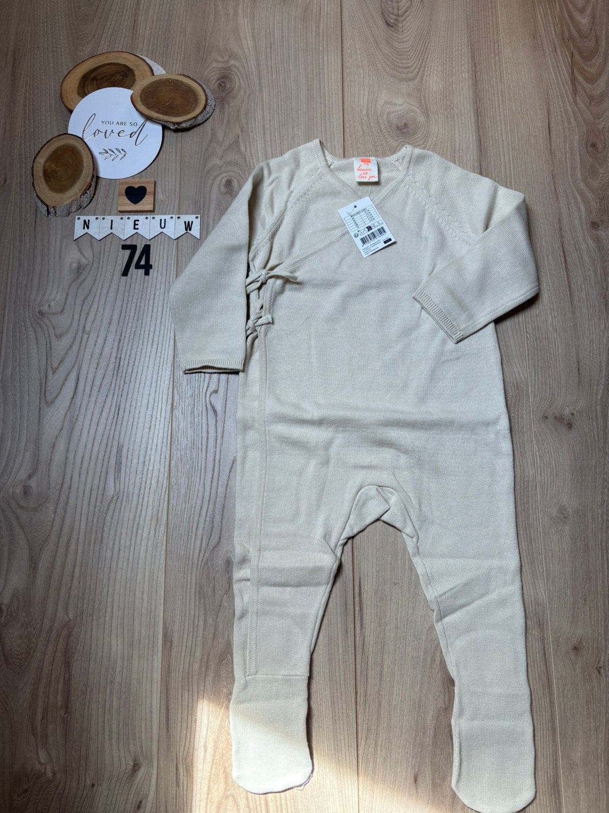 Baby unisex hema overslag boxpakje crème maat 74, Kinderen en Baby's, Ophalen of Verzenden, Nieuw, Jongetje of Meisje, Pakje