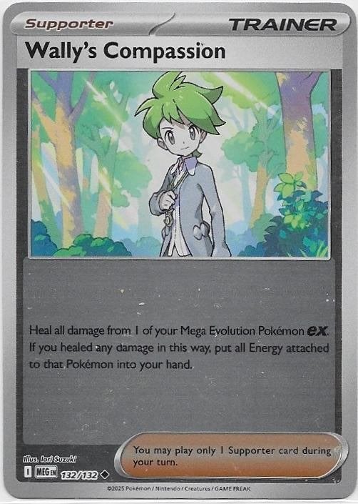 Mega Evolution,  Wally's Compassion [reverse] 132/132, Verzenden, Nieuw, Losse kaart