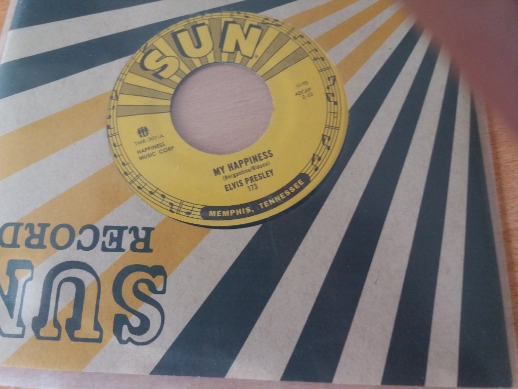 Elvis Presley Singel  ( Sun Records ), Voor 1960, 7 inch, Single, Ophalen of Verzenden