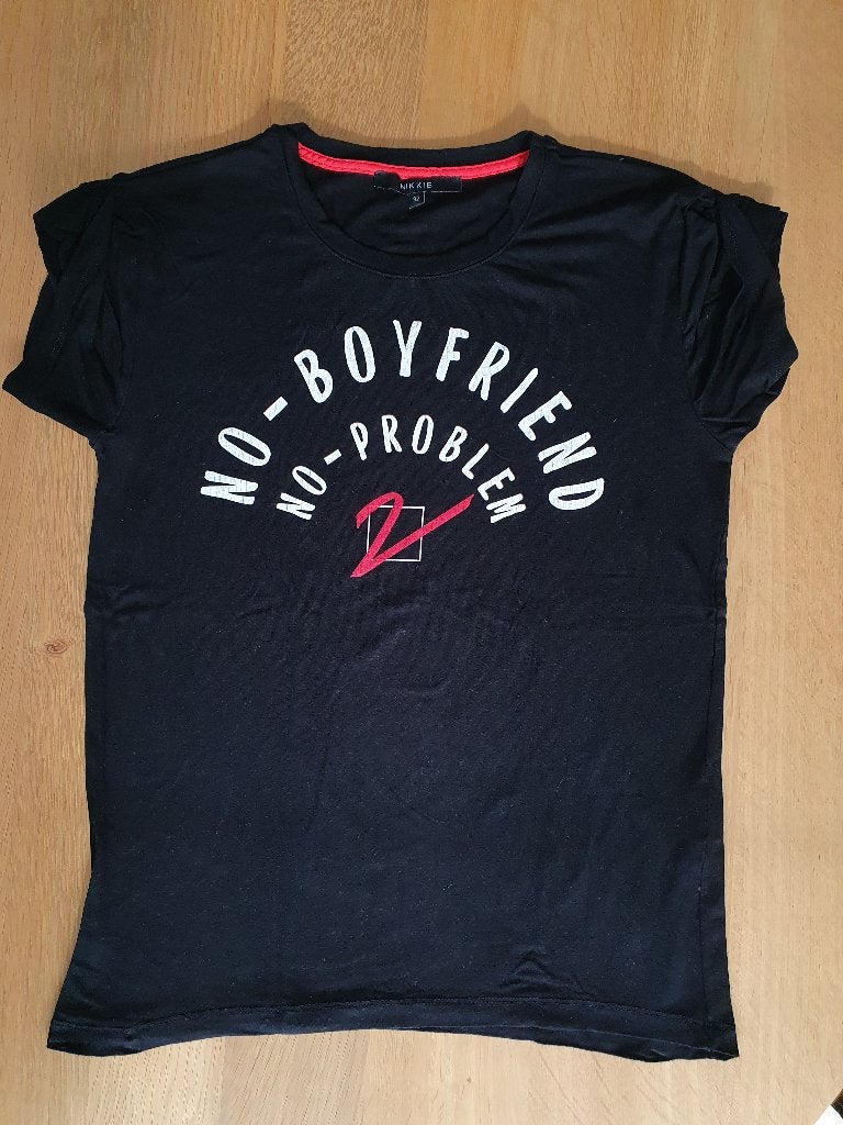 Nikkie t-shirt maat 32, Zwart, Ophalen of Verzenden, Zo goed als nieuw, Maat 34 (XS) of kleiner