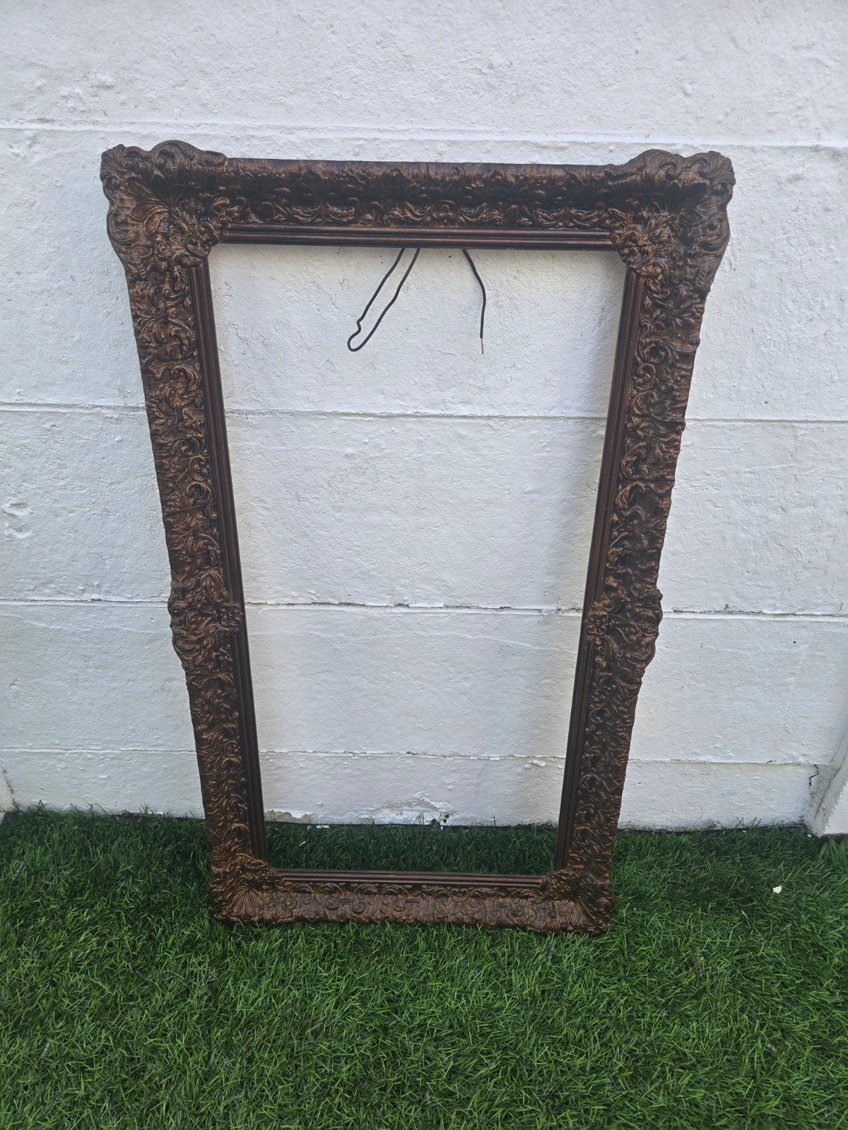 Vintage Barok Lijst | Ornate Brocante Fotolijst | Goud Bruin, Huis en Inrichting, Ophalen, Zo goed als nieuw, Hout