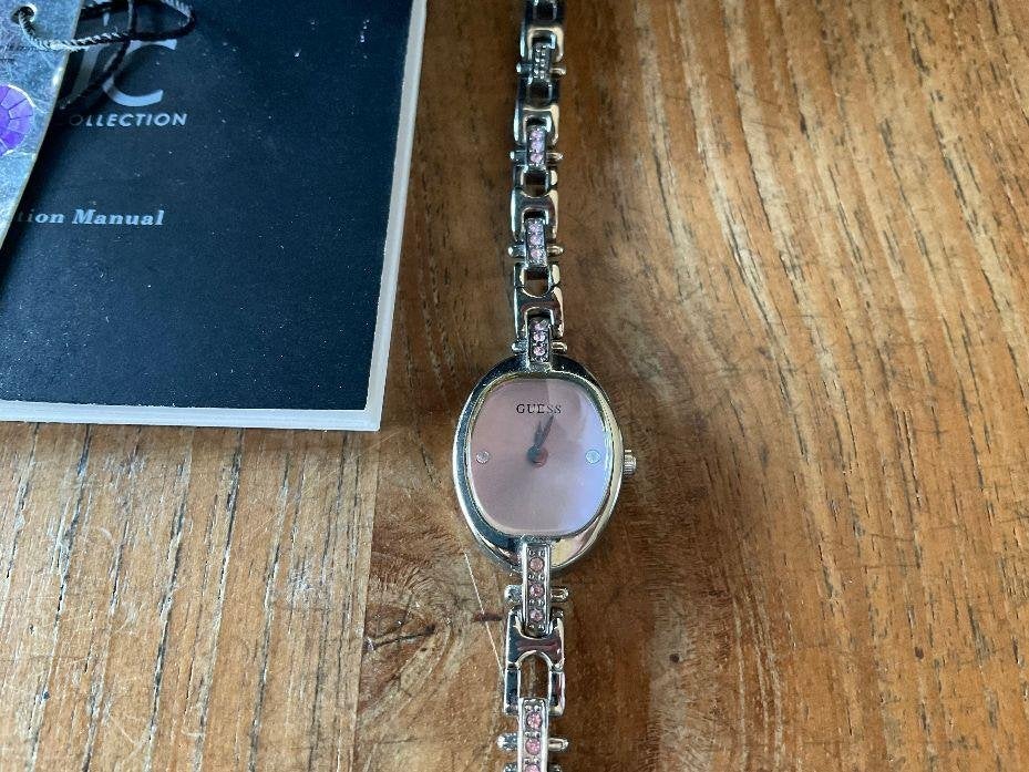 guess collection horloge dames polshorloge swarovski roze, Overige materialen, Guess, Polshorloge, Overige materialen