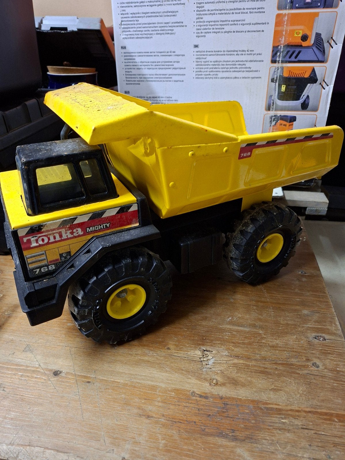 kiepwagen Tonka Mighty 768, Ophalen, Zo goed als nieuw