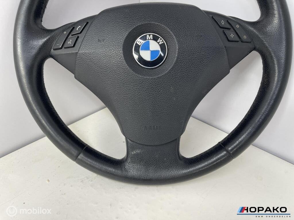 Stuurwiel leder BMW 5 serie E60 E61 - startstop, Gebruikt, Einsteinlaan 5, rijswijk, Bmw, Ophalen of Verzenden