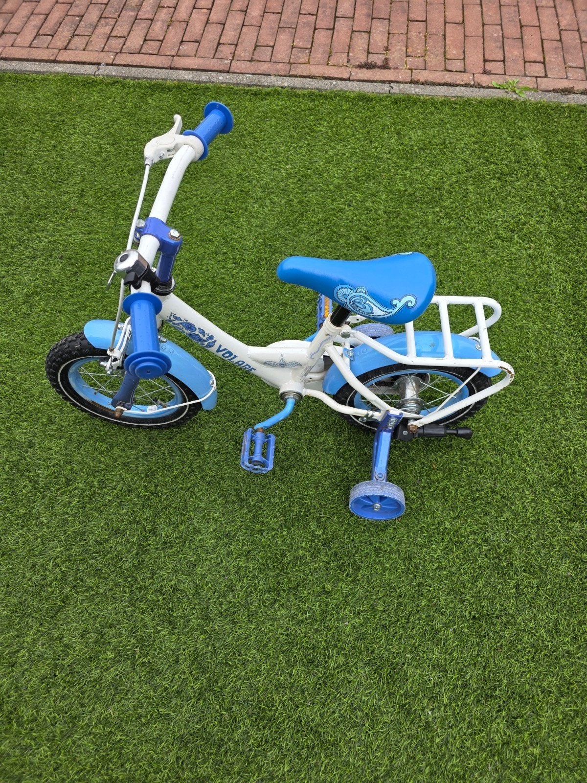 Kinderfiets met zijwieltjes 12,5 inch, Ophalen, Zijwieltjes, Gebruikt, Volare