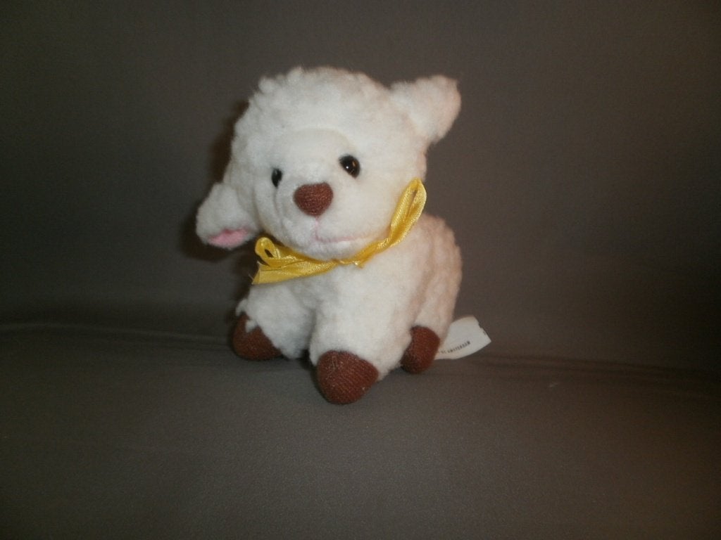 HEMA schaapje/schaap/lammetje wit plush bruine voetjes/neus, Hema, Overige typen, Nieuw, Ophalen of Verzenden