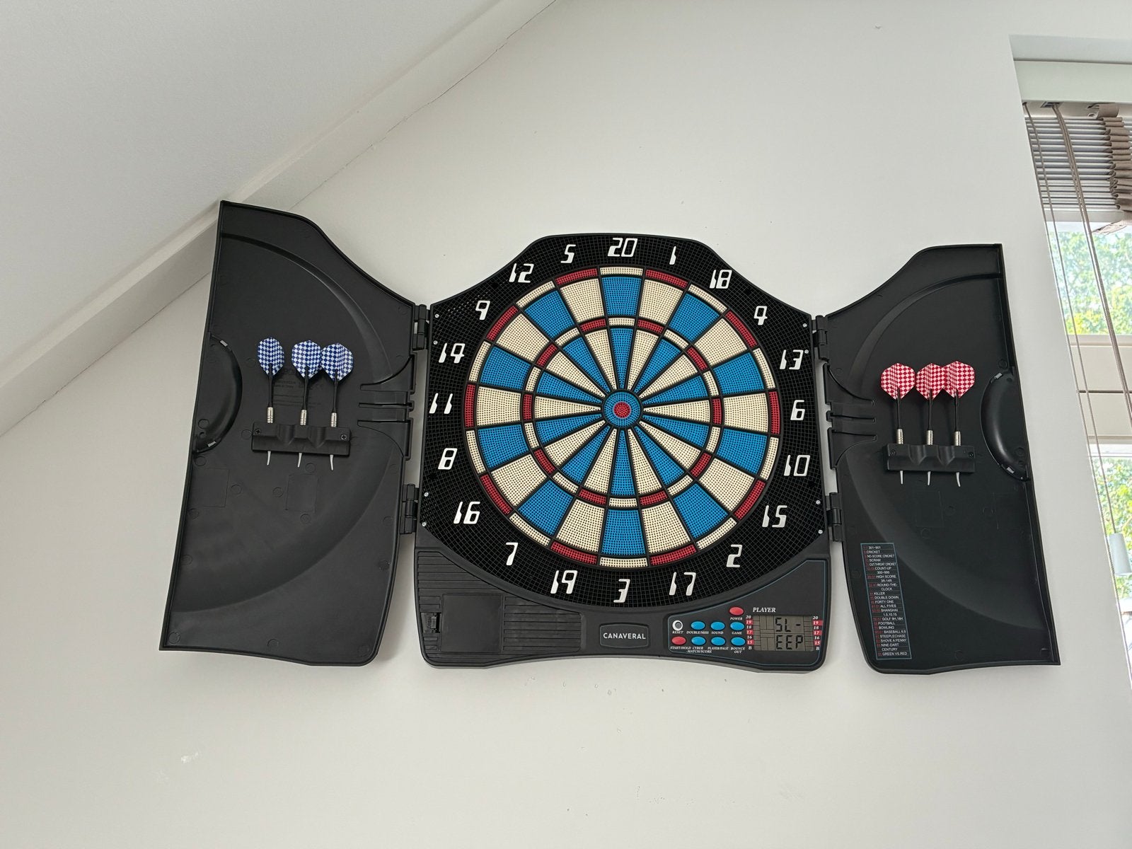 Elektronisch dartbord met pijlen - Canaveral, Ophalen, Zo goed als nieuw, Dartbord met pijlen, Elektronisch