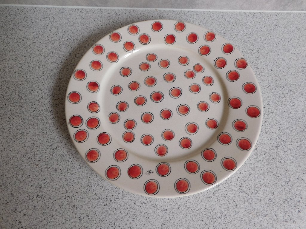 Bord 21 cm. Stip JET by ter Steege, Ophalen of Verzenden, Zo goed als nieuw, Bord(en), Overige stijlen