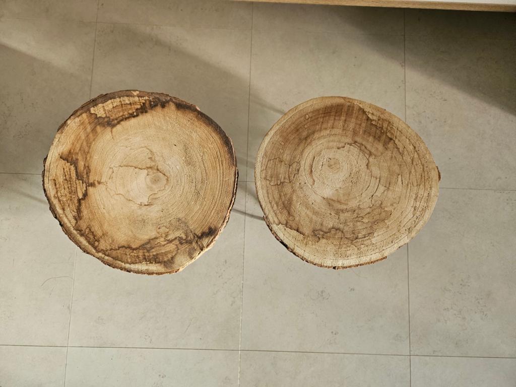 2 x Mica Plantentafeltjes, Huis en Inrichting, Krukjes, Ophalen, Hout
