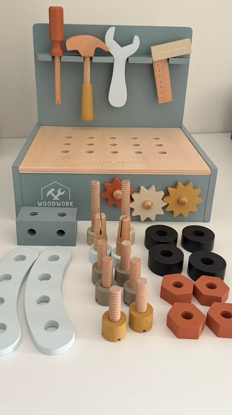 Little Dutch werkbank, Kinderen en Baby's, Speelgoed | Houten speelgoed, Ophalen, Zo goed als nieuw