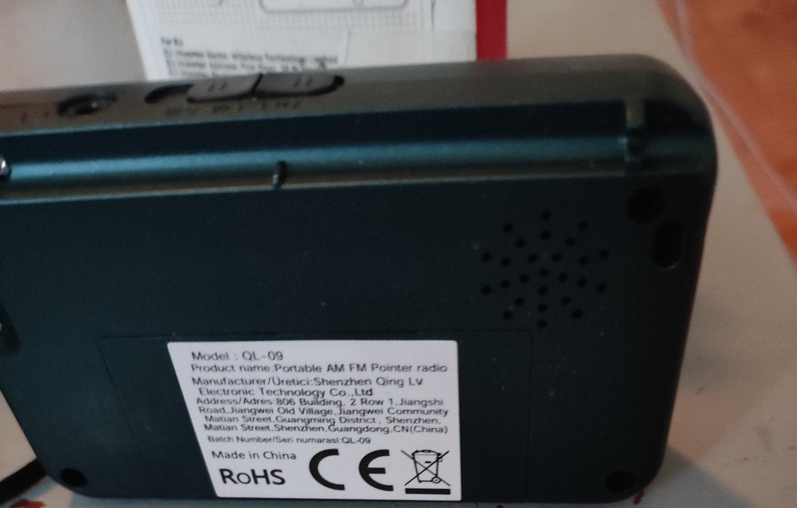 noodradio handdig mee te nemen werkt 2AA batterij merkloos, Ophalen of Verzenden, Zo goed als nieuw, Radio