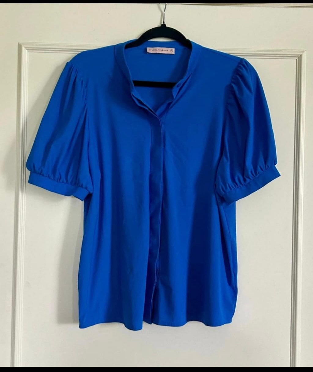 Kobalt blauwe Studio Anneloes blouse in maat S., Kleding | Dames, Verzenden, Nieuw, Maat 36 (S), Blauw