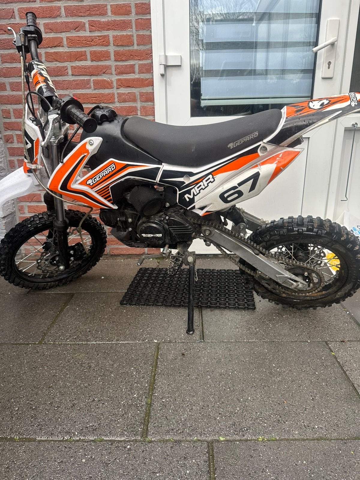 pitbike 125cc nette staat,4versnellingen, Fietsen en Brommers, Minibikes, Midibikes en Pitbikes, Ophalen, 125 cc, Schijfrem, Pitbike