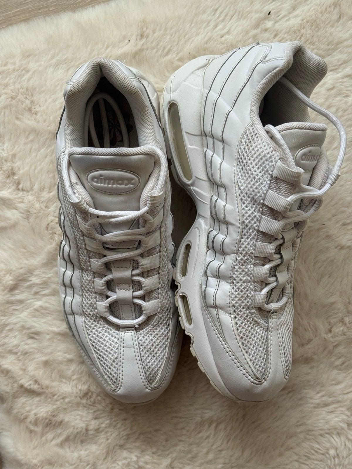 Nike Air Max 95 - Maat 40.5, Ophalen of Verzenden, Gedragen, Wit, Sneakers of Gympen