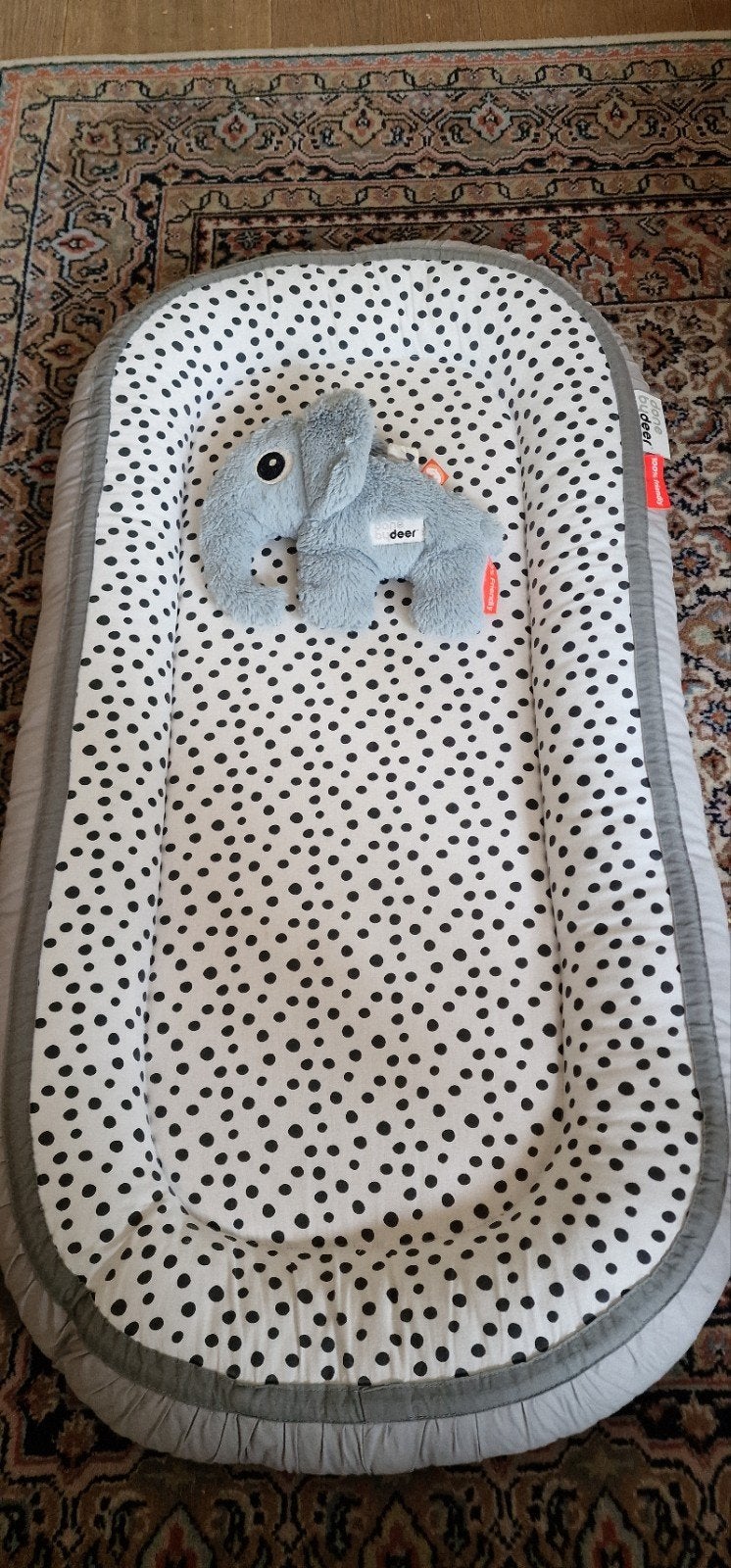 Babynestje Done by Deer organic cotton reiswieg, Ophalen, Zo goed als nieuw, Overige typen