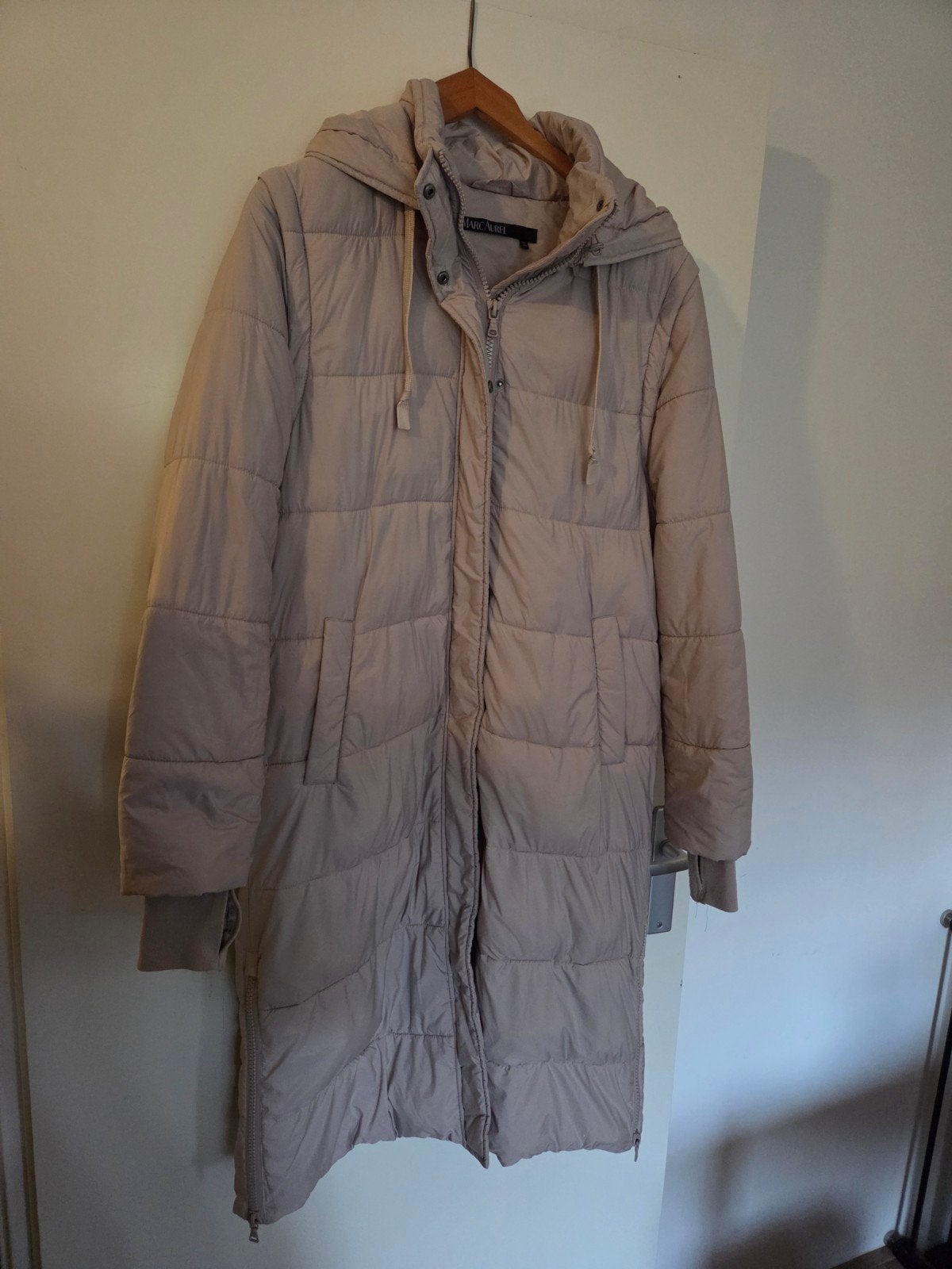 Marc aurel gewatteerde puffer jas (2 in 1 model), Marc Aurel, Beige, Zo goed als nieuw, Ophalen