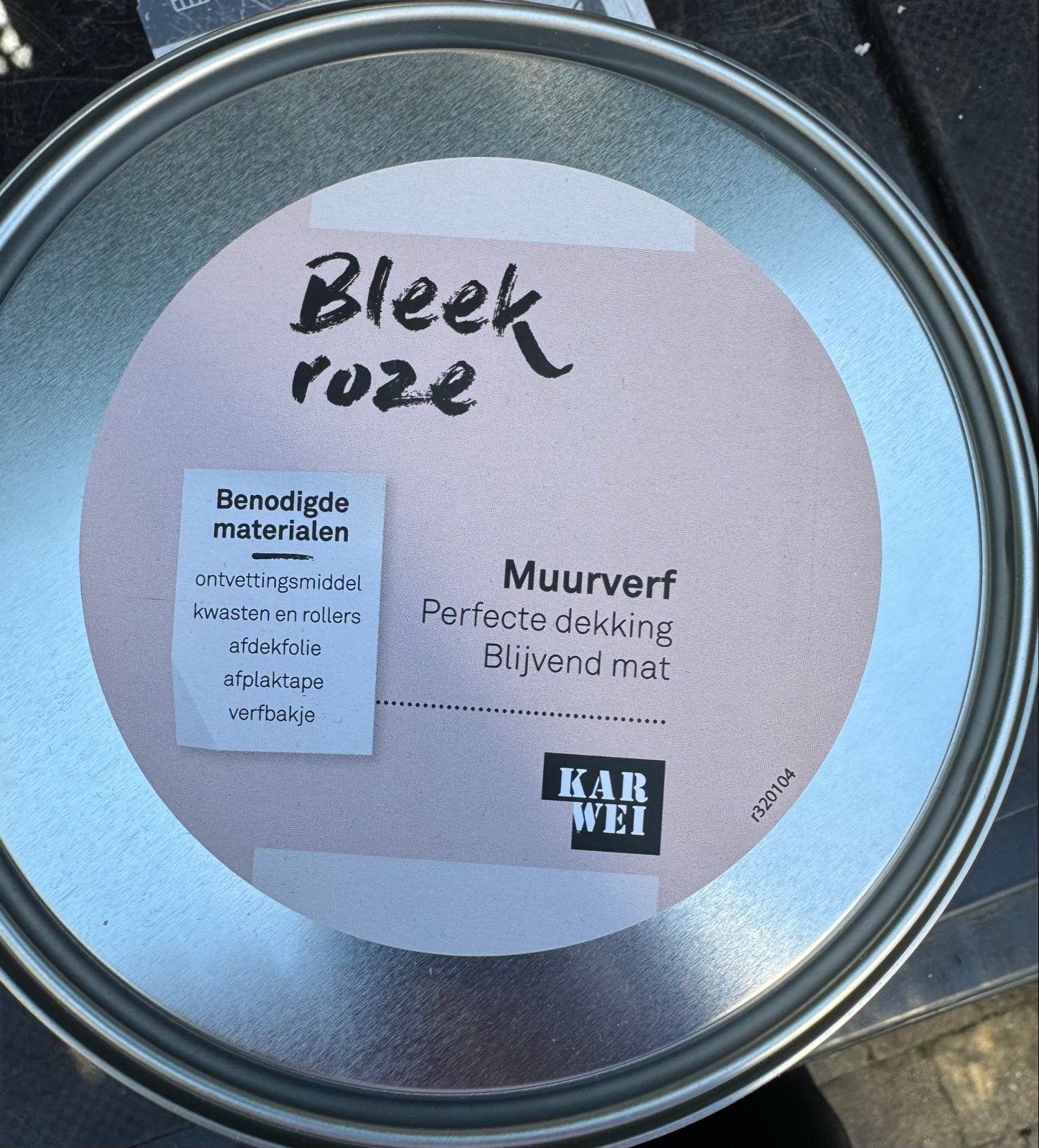 KARWEI Muurverf Bleek Roze Mat 2,5L, Doe-het-zelf en Verbouw, Verf, Beits en Lak, Nieuw, Ophalen of Verzenden, Verf, Roze
