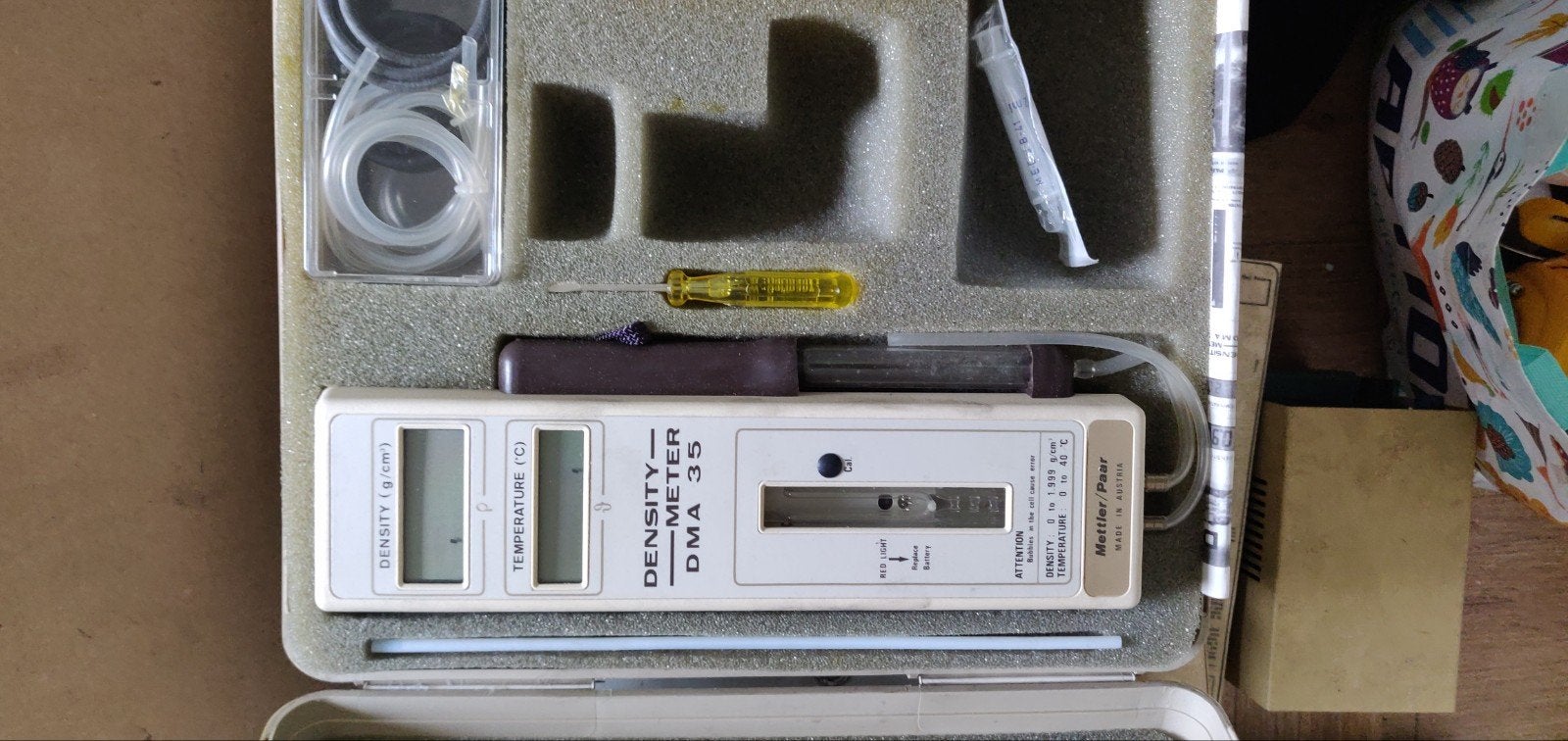 Mettler / Paar DMA 35 Draagbare Digitale Dichtheidsmeter, Ophalen of Verzenden, Gebruikt