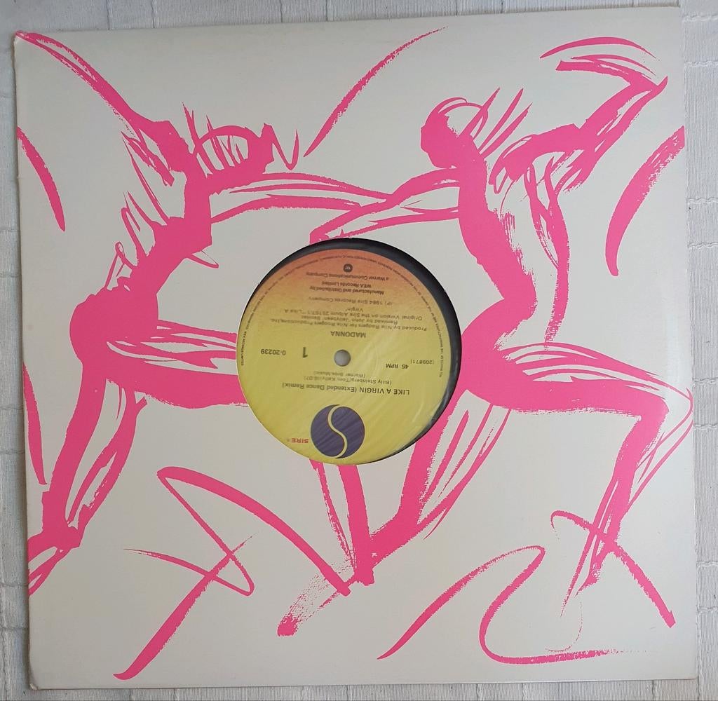 Vinyl 12" Madonna - Like a virgin (extended dance remix), Cd's en Dvd's, Vinyl | Pop, Zo goed als nieuw, 1980 - 1989, 12 inch