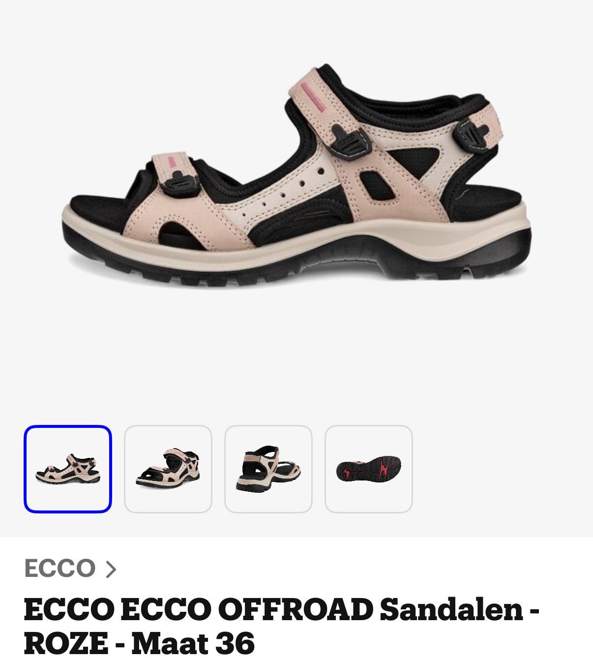 Dames sandalen Ecco mt 36, Kleding | Dames, Schoenen, Zo goed als nieuw, Roze, Wandelschoenen, Ophalen of Verzenden