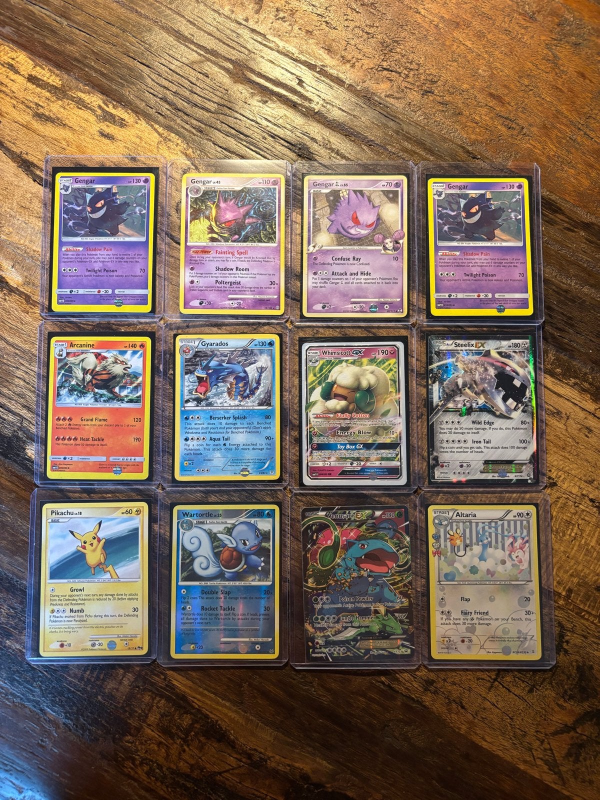 Pokémon Kaarten Collectie: Gengar, Mewtwo, Gyarados & Meer, Ophalen of Verzenden, Gebruikt, Meerdere kaarten