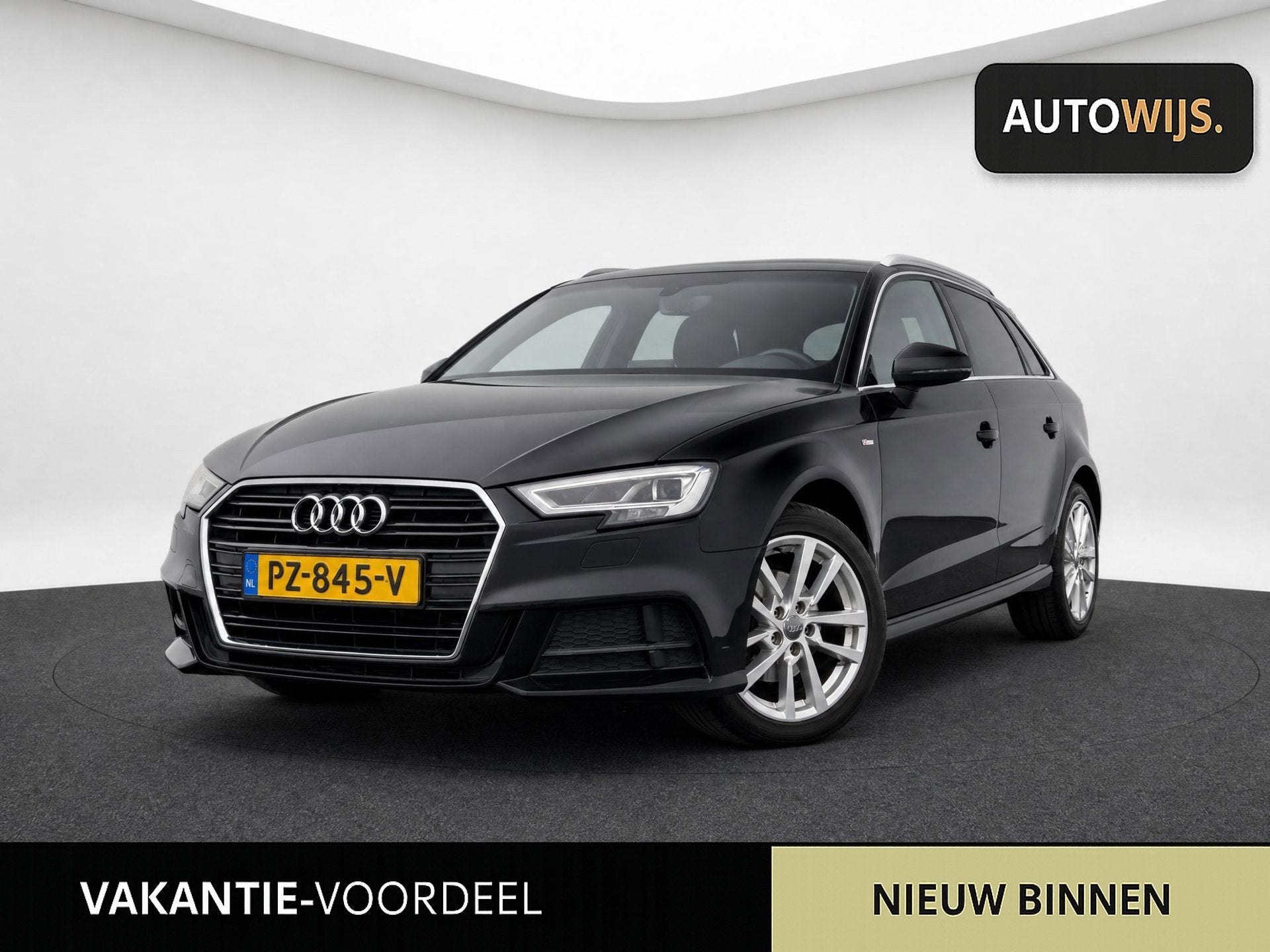 Audi A3 Sportback 1.0 TFSI Design Pro Line Plus|S-LINE|NAVI|, Auto's, Stof, Gebruikt, Zwart, Origineel Nederlands