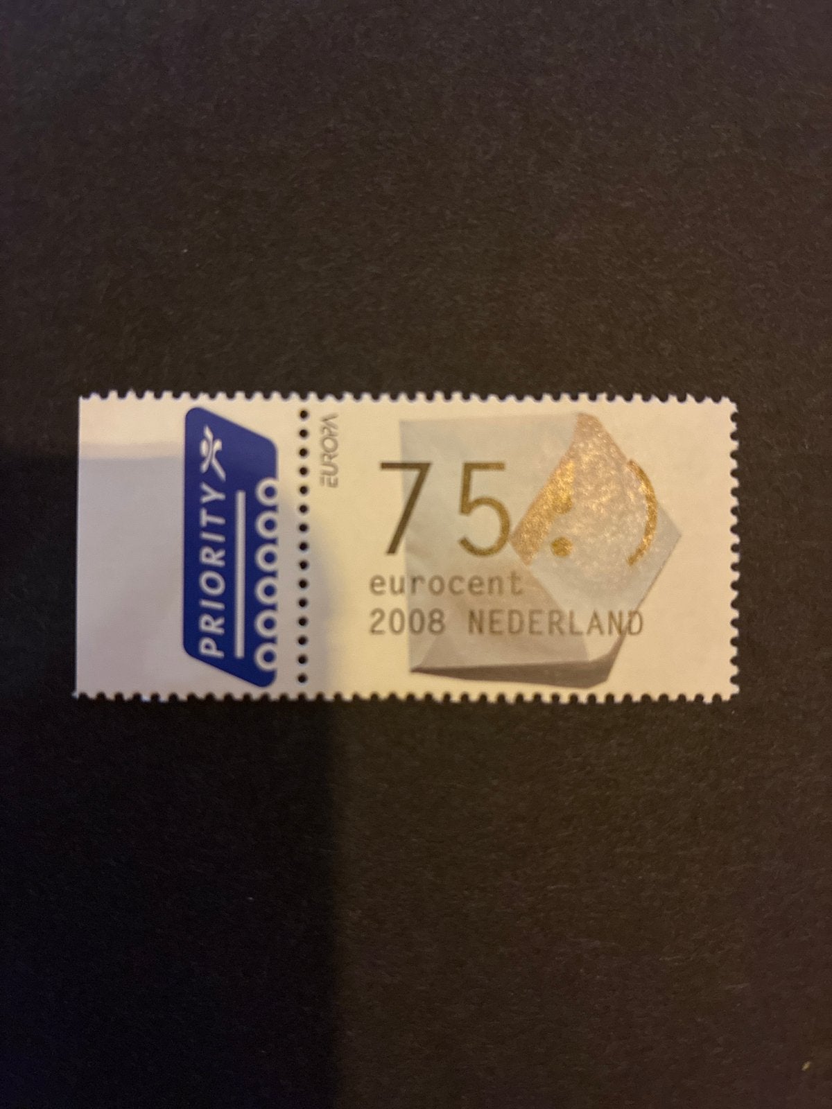 Nederlandse postzegel 75 eurocent 2008 - Europa Priority, Ophalen of Verzenden, Na 1940, Postfris