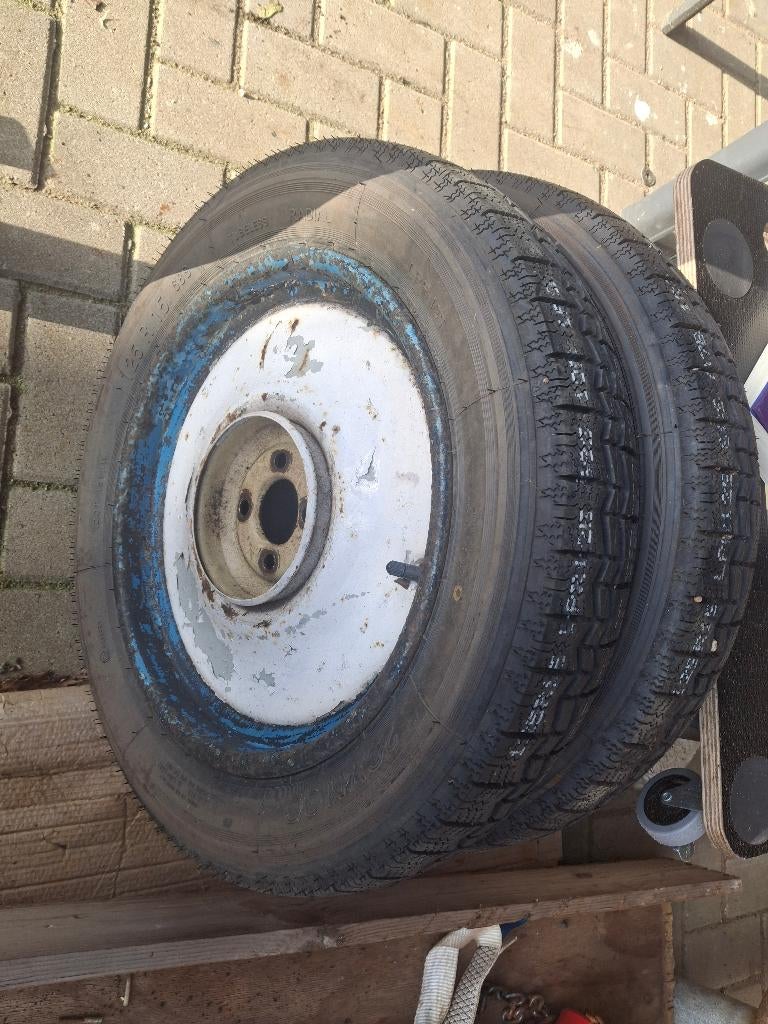 Fiat topolino wielen 125 R 15, Ophalen, Gebruikt, 15 inch, 135 mm