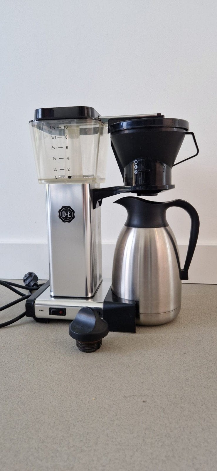 Douwe Egberts koffiezetapparaat met thermoskan, Ophalen, Gebruikt, 10 kopjes of meer, Koffiemachine