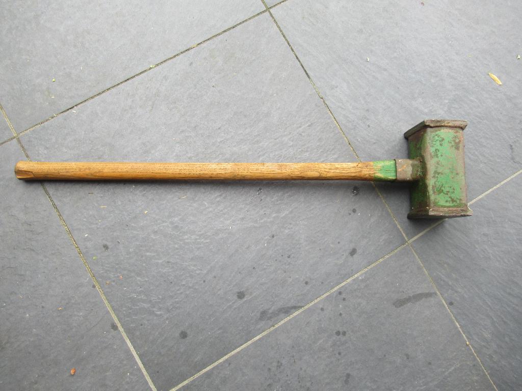 Grote Metalen sleg Slaai Hamer Sleghamer Moker Voorhamer, Tuin en Terras, Hand-tuingereedschap, Ophalen, Gebruikt