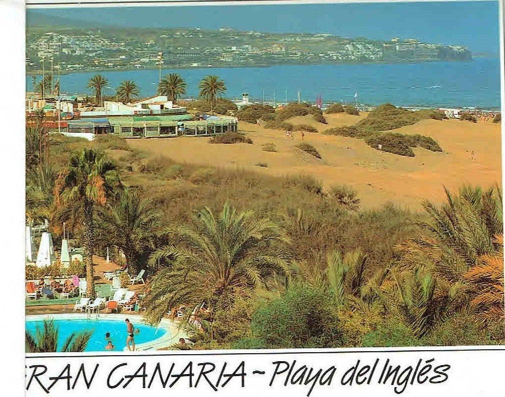 Spanje 1997 Gran Canaria Playa del Ingles > Amsterdam, Verzamelen, Verzenden, 1980 tot heden, Gelopen, Natuur