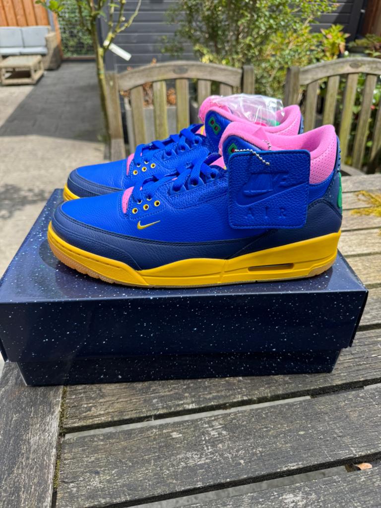 Jordan 3 Retro Brazil | 45, Overige kleuren, Nieuw, Ophalen of Verzenden, Sneakers of Gympen
