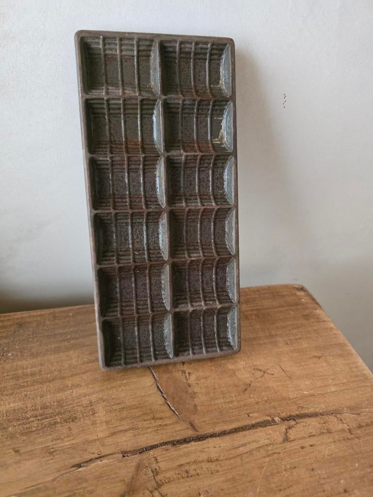 Oude zware antieke chocolade mal, Ophalen of Verzenden