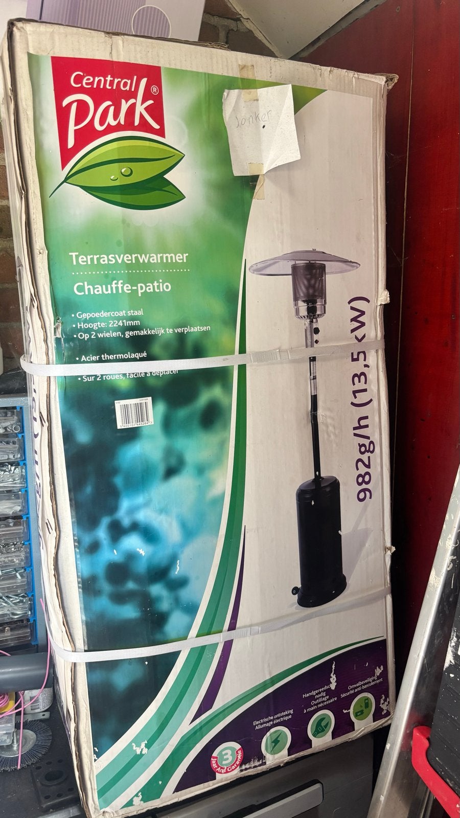 Central Park Terrasverwarmer op Gas, Ophalen, Zo goed als nieuw, Gas, Vloer